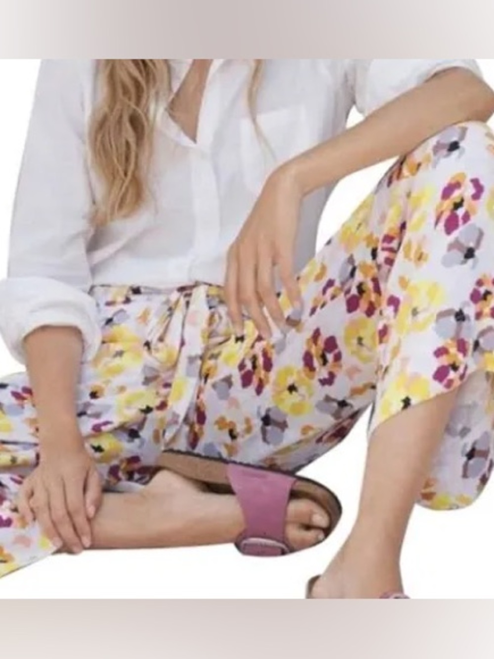 NWT Anthropology Maeve Island Wide-Leg Pants⭐️